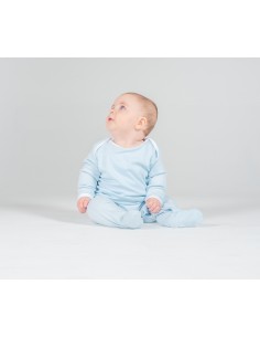 L-LW053-Pyjama une pièce contrasté à manches longues 2